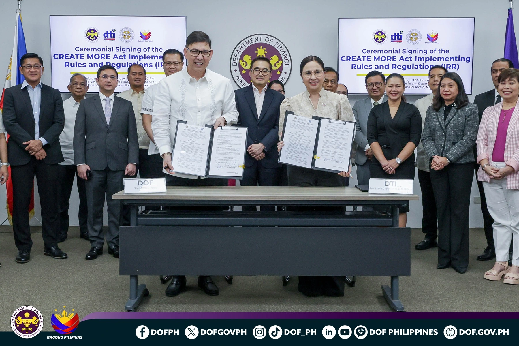 Read more about the article Recto: CREATE MORE IRR signing sends a clear message to the world—the Philippines means business